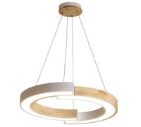 CWVYKNP Suspension Circulaire Moderne En Bois Pour Salle À Manger, Îlot De Cuisine, Café, Chalet