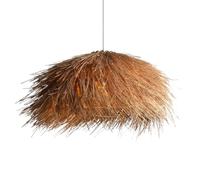 CWVYKNP Suspension Créative En Forme De Nid D'oiseau, Lampe Suspendue En Osier Et Fibres Végétales Au-dessus D'une Table Lustre Côtier, Éclairage Suspendu Rustique Pour Îlot Cuisine, Abat-jour