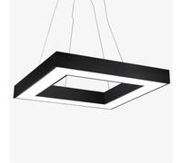 CWVYKNP Suspension Géométrique Créative À LED Haute Luminosité Lustre LED Intégré Moderne Pour Îlot Central, Lampe Suspendue Noire Industrielle Pour Salle À Manger, Chambre