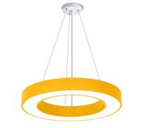 CWVYKNP Suspension Lumineuse À Anneaux Couleur Macaron Lampe Décorative LED Intégrée Lampe Suspendue Industrielle Haute Luminosité Pour Chambre, Salon, Cuisine, Évier