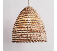 CWVYKNP Suspension Rétro Classique En Rotin Tressé Pour Chambre À Coucher Poussettes Modernes En Rotin Naturel Près Du Plafond Pour Îlot De Cuisine, Hall D'entrée Ou Restaurant
