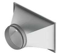 CX3010 - Raccord de transition rectangulaire/rond DN 200 mm - A11058476 d'Exhausto