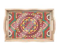 CXINLky DIY Diamond Painting Plateau de service, plateau de petit-déjeuner, plateau de service avec poignées, peinture diamant cristal art, plateau en bois, plateau de cuisine, plateau de peinture