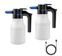 CXINLky Pulvérisateur de mousse électrique 1500 ml pour voiture avec grand angle de 75 °, pulvérisateur de mousse USB à piles pour la maison, le jardin, l'entretien de la voiture - 2 pièces