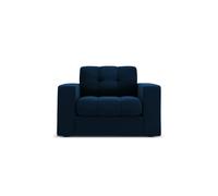 Cxl by christian lacroix Fauteuil Yohan en velours - Bleu roi