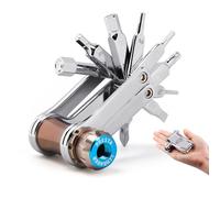 CXWXC Outil multifonction pour vélo avec pompe à vélo, pompe à cartouche CO2, outil multifonction de réparation, compact et léger, pour vélo de route, VTT, vélo de ville