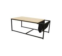 CYBELE - Table Basse Rectangulaire avec Porte-Revues -