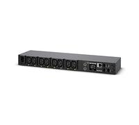 CyberPower PDU41004 unité de distribution d'énergie 1U Black 8 AC outlet(s) - Unités de distribution d'énergie (Switched, 1U, Single-phase, Horizontal, Steel, Black)