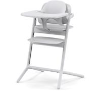 CYBEX - Chaise haute évolutive - Pack 3 en 1 - LEMO 2 - Blanc - Réglable en hauteur et en profondeur - Set bébé inclus