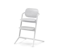 CYBEX Gold LEMO Chaise Haute ; Grandit avec l’Enfant, 3 - 99 ans ; Peut être utilisée dès la naissance grâce à des attaches séparées ; Aluminium / Plastique; All White