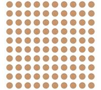 cyclingcolors 100x Cache vis adhésif Autocollant diamètre 14 mm Protection Bouchon Trou obturateur Meuble Table Chaise Maison, Papier Kraft