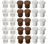 cyclingcolors 10x Amortisseur de porte butée silicone 6mm blanc marron transparent meuble placard cuisine chambre salle de bain (Marron)