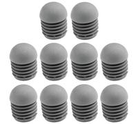 cyclingcolors 10x Bouchon Tube Chaise Rond Embout rentrant antidérapant Gris Pied Meuble Protection, 30mm
