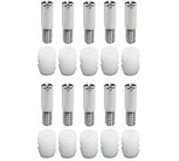 cyclingcolors 10x boulon de fermeture, pour tringle profilée de serrure espagnolette, avec filetage M6, centré meuble porte