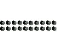 cyclingcolors 10x cache écrou noir hexagonal plastique capuchon protection, M6 x 10mm (Lot de 2)