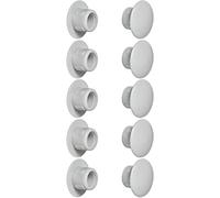 cyclingcolors 10x cache trou bouchon plastique 5mm à 35mm capuchon protection vis blanc noir gris marron meuble table chaise mur (Øtrou 5mm / gris clair RAL 7035)