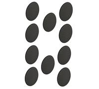 cyclingcolors 10x Cache vis adhésif Autocollant 18mm Noir Blanc Gris Bois chêne pin hêtre Capuchon Trou Meuble Table Chaise (Noir)