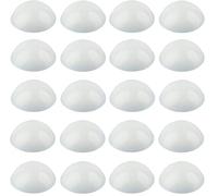 cyclingcolors 10x cache vis avec lèvre étanchéité pour vis cylindrique bombée capuchon protection bouchon meuble, blanc 18mm (Lot de 2)