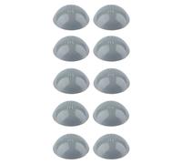 cyclingcolors 10x cache vis avec lèvre étanchéité pour vis cylindrique bombée capuchon protection bouchon meuble, gris 18mm