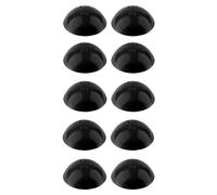 cyclingcolors 10x cache vis avec lèvre étanchéité pour vis cylindrique bombée capuchon protection bouchon meuble, noir 14mm