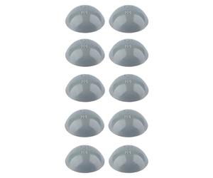 cyclingcolors 10x cache vis avec lèvre étanchéité pour vis cylindrique bombée capuchon protection bouchon meuble, gris 18mm