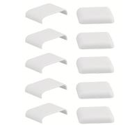 cyclingcolors 10x cache vis de fixation avant, blanc, capuchon, protection, trou, coulisse meuble tiroir