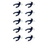 cyclingcolors 10x Clip de plinthe avec base à queue de sapin en plastique noir Ø 34mm Pied Meuble Cuisine Salle de bain Fixation