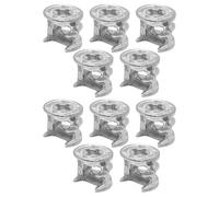 cyclingcolors 10x Ecrou boitier excentrique raccord pièce rechange connecteur serrage joint meuble connexion tiroir armoire, brut sans bord 15x16mm