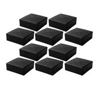 cyclingcolors 10x Embout Capuchon PELD de Tube Enveloppant Bouchon carré Cape Plastique Meuble Outillage Table Noir, 40x40mm