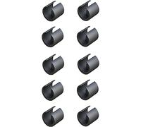 cyclingcolors 10x Embout de Tube Rond pour Pied de Chaise et Meuble Patin Guide Plastique Noir à Clipser enfoncer protège Sol Table (D1: 18-20mm)