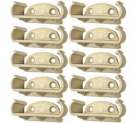 cyclingcolors 10x Embout Support Latte 63 x 12 mm Plastique pour sommier Cadre Bois Embout lit Meuble Fixation Agrafe Vis, Beige