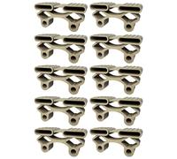 cyclingcolors 10x Embout Support Latte Double Court 38 x 8 mm Suspendu élastomère pour sommier Cadre Bois Embout lit Meuble Fixation Tenon, Beige