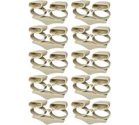 cyclingcolors 10x Embout Support Latte Double Long 38 x 8 mm Suspendu élastomère pour sommier Cadre Bois Embout lit Meuble Fixation Tenon, Beige