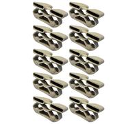 cyclingcolors 10x Embout Support Latte Double Long 38 x 8 mm Suspendu élastomère pour sommier Cadre Bois Embout lit Meuble Fixation Tenon, Beige
