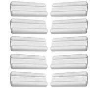 cyclingcolors 10x Patin Mini 39x16mm Glisseur Entretoise Murale Sol Cale Pied Meuble Table Chaise Parquet Protection Plastique, blanc