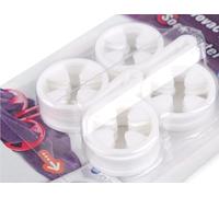 cyclingcolors 10x Pince a chaussette attache clip anti perte appariement, blanc