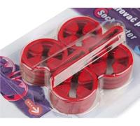 cyclingcolors 10x Pince a chaussette attache clip anti perte appariement, rouge