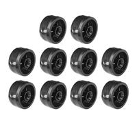cyclingcolors 10x Roulette plastique rigide noir 30mm universelle galet poulie roue rouleau meuble porte coulissante tiroir lit placard