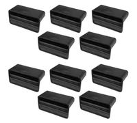 cyclingcolors 10x Support Latte pour sommier 53mm x 8mm Plastique Embout à Agrafer Visser Lit Meuble Flexible Latte, Noir