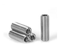 cyclingcolors 10x Vis de réglage à six pans creux DIN 916 ISO 4029 Acier Inoxydable A2 Bout Cuvette Entièrement Filetée Métrique, M6x16mm