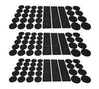 cyclingcolors 120x Patin Feutre Autocollant Auto-Adhésifs 20mm 25x25mm 28mm Glisseur Anti Rayure Anti dérapant Pied Meuble Table Chaise Parquet Protection, noir