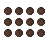 cyclingcolors 12x Cache vis adhésif autocollant diamètre 40mm protection bouchon trou obturateur meuble table chaise maison, Béton marron