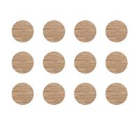 cyclingcolors 12x Cache vis adhésif autocollant diamètre 40mm protection bouchon trou obturateur meuble table chaise maison, Chêne doré