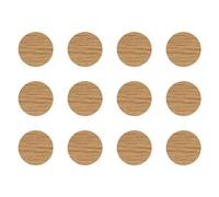 cyclingcolors 12x Cache vis adhésif autocollant diamètre 40mm protection bouchon trou obturateur meuble table chaise maison, Chêne
