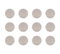 cyclingcolors 12x Cache vis adhésif autocollant diamètre 40mm protection bouchon trou obturateur meuble table chaise maison, Chêne blanc