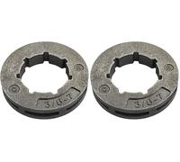 cyclingcolors 1x Bague tronçonneuse 3/8" 7 dents pièce entraînement calage chaîne pignon motoculture (Lot de 2)