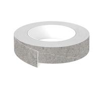 cyclingcolors 1x Bande de chant ABS sans colle 23 mm x 5 m épaisseur 0,8 mm facile à appliquer bricolage étagère meuble panneau plan de travail bois stratifié, Marbre Candela gris clair mat