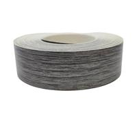 cyclingcolors 1x Bande de Chant Thermocollant 21mm x 5m Epaisseur 0,50mm Mélaminé Facile à Appliquer Bricolage Étagère Meuble Panneau Bois Durable, Chêne Whiteriver Gris Brun