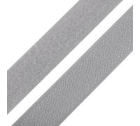 cyclingcolors 1x Bande rouleau de scratch 20 mm 25 mètre polyamide auto-agrippant organisateur serre câble ruban sac vêtement attache sangle, gris colombe