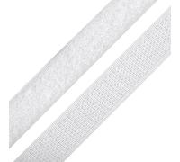 cyclingcolors 1x Bande rouleau de scratch 20 mm 25 mètre polyamide auto-agrippant organisateur serre câble ruban sac vêtement attache sangle, blanc